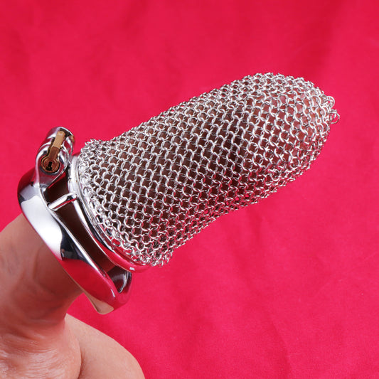 Standard Metal Mesh Chastity Cage, F3196 - FRRK
