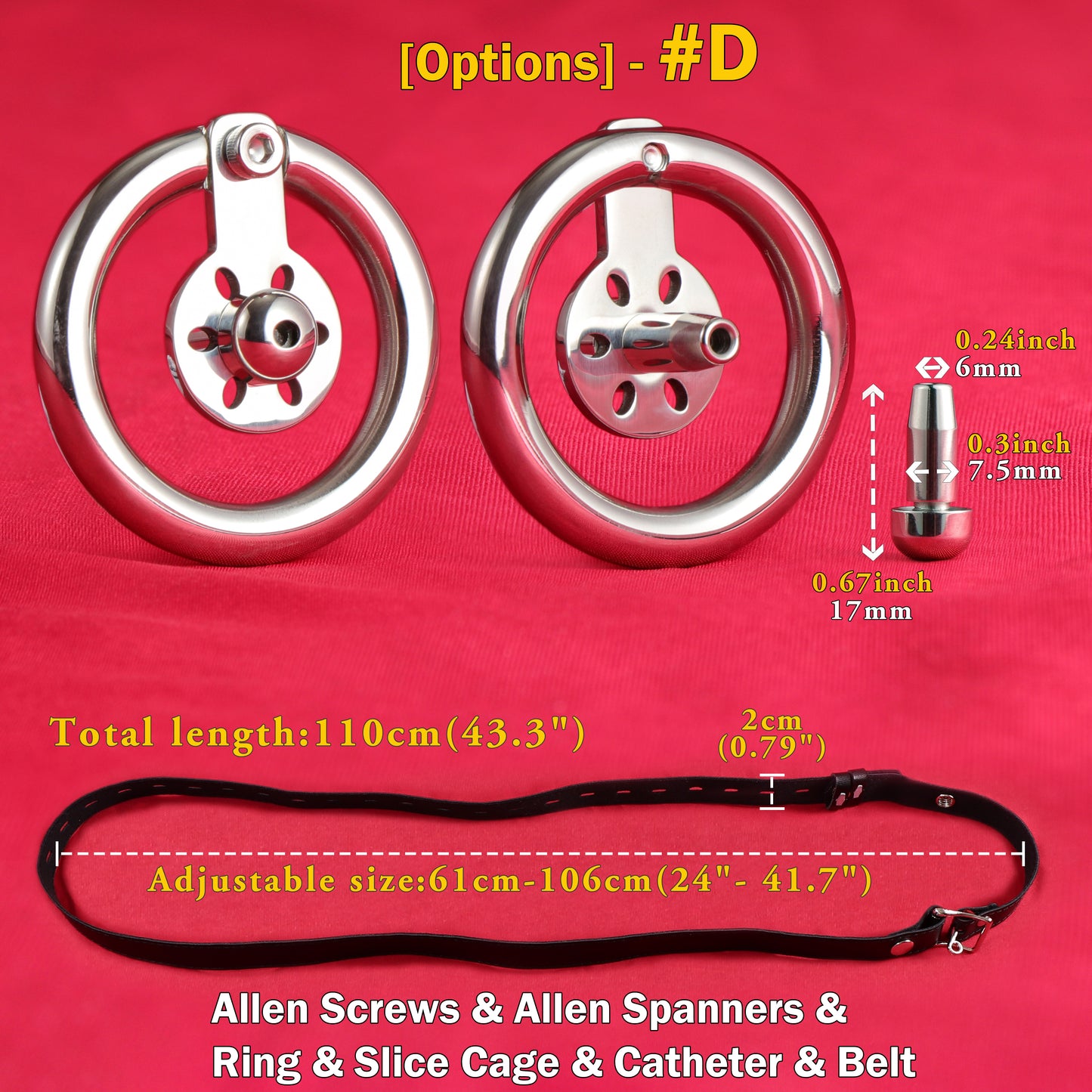 Ultra Slice Femboy Flat Chastity Cage, F3117 - FRRK