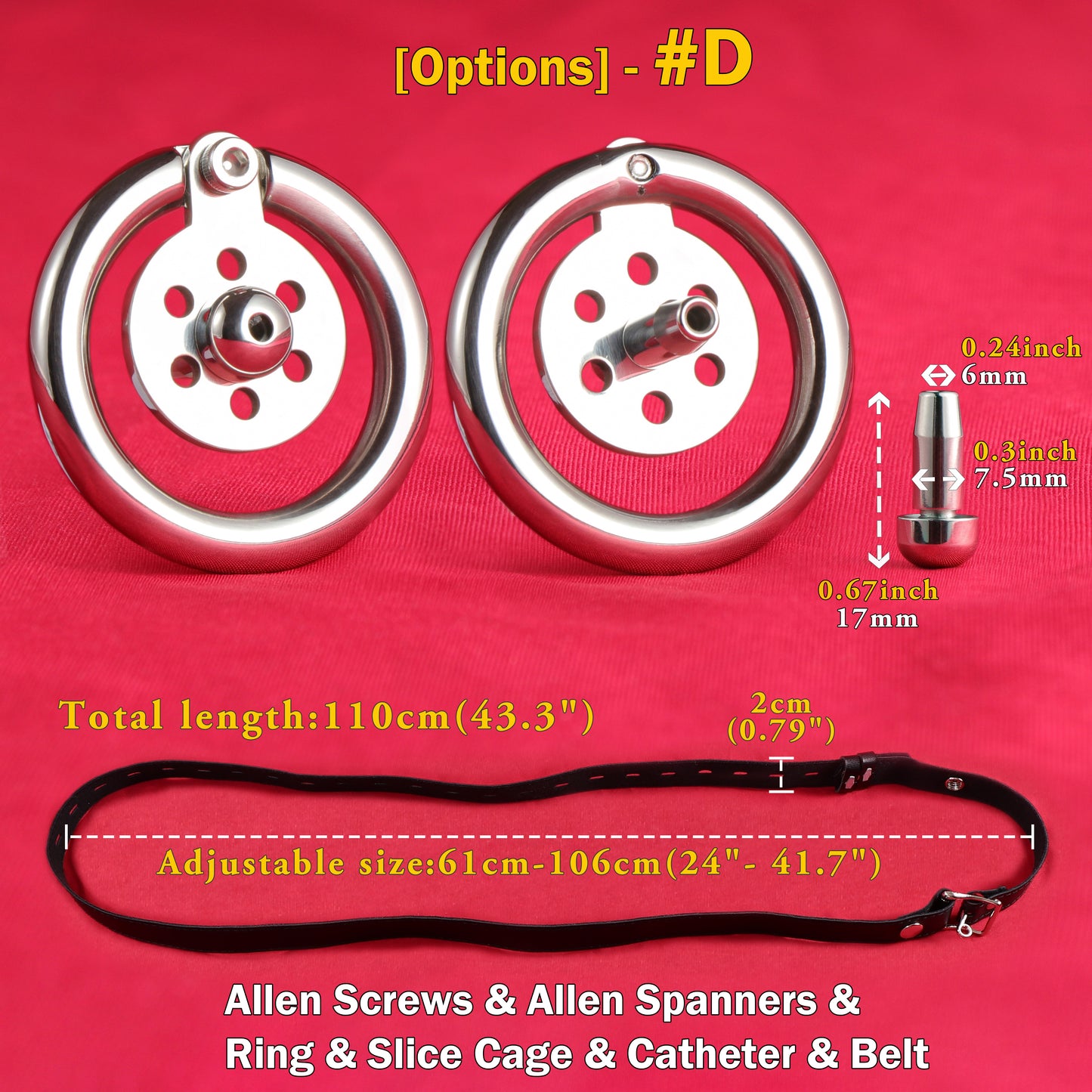 Ultra Slice Femboy Flat Chastity Cage, F3125 - FRRK