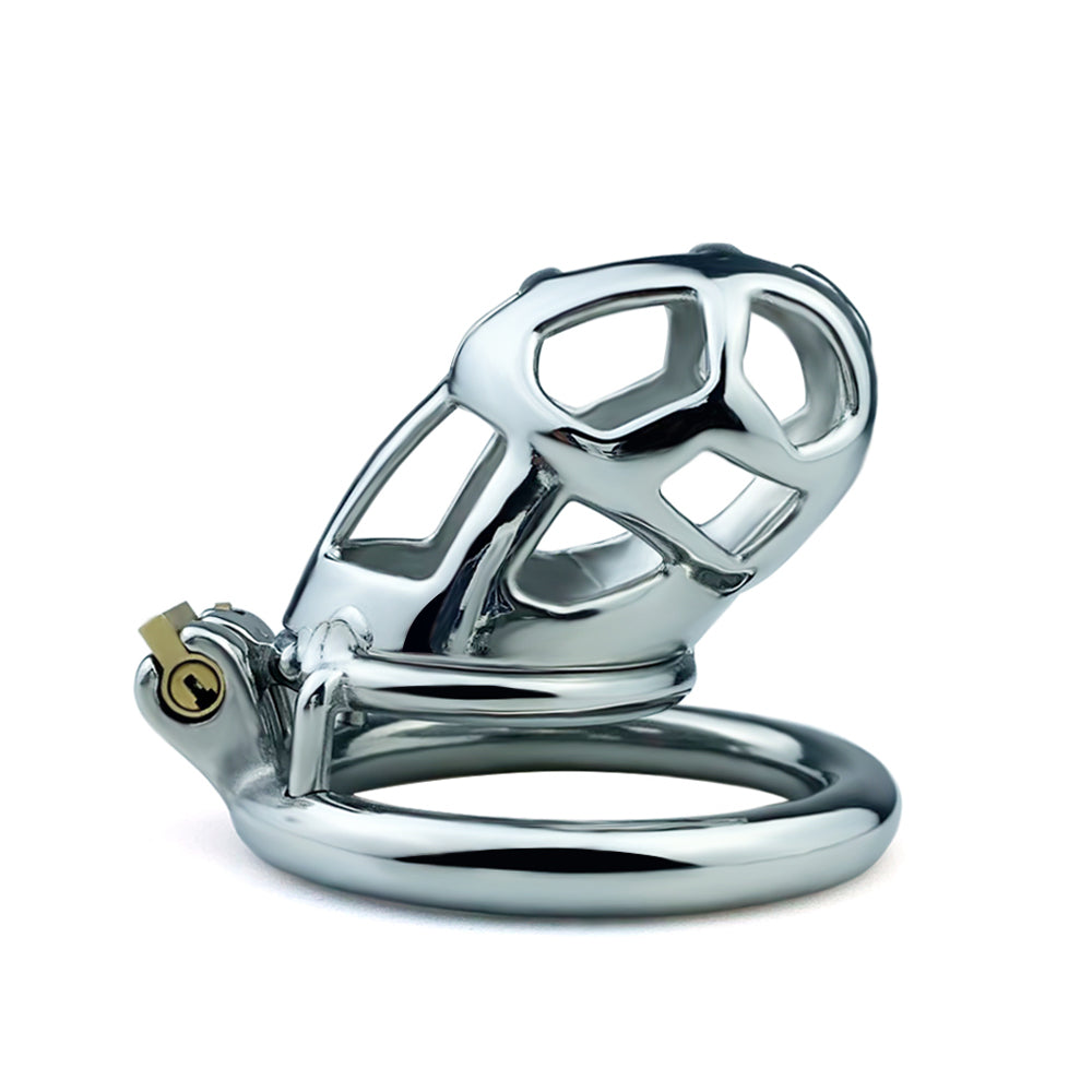 Stainless Steel Metal Small Mamba Male Chastity Cage, F3153 - FRRK