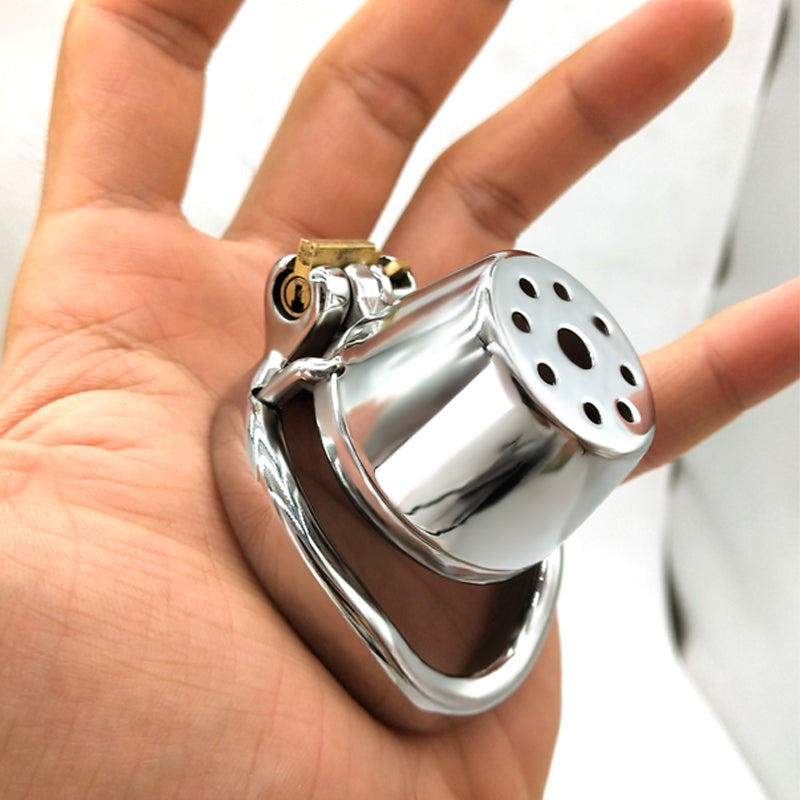 Male Lid Shower Belt Full Close Chastity Cage, F3080 - FRRK