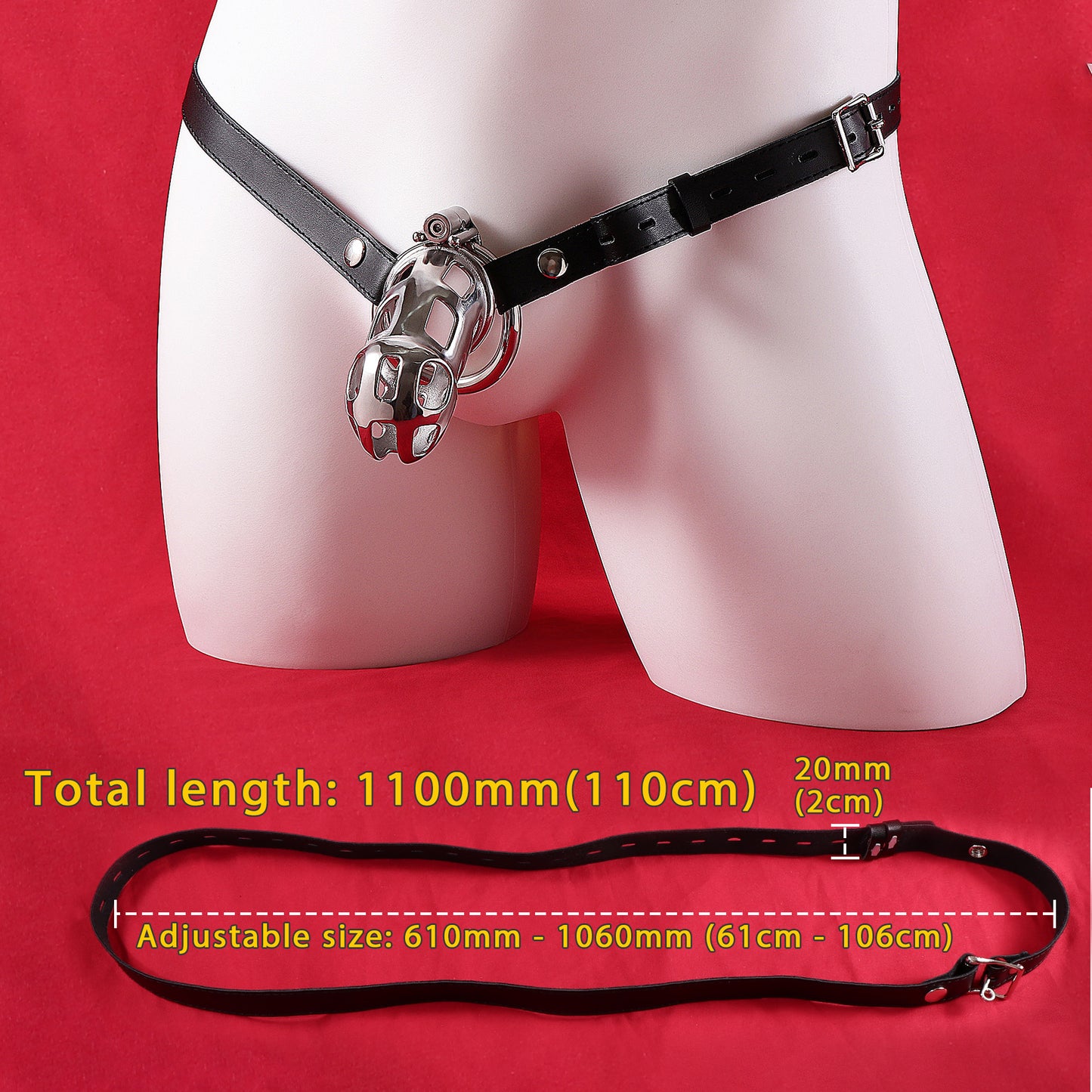 Maxi Mamba Chastity Cage Allen Wrench Lock, F3089 - FRRK