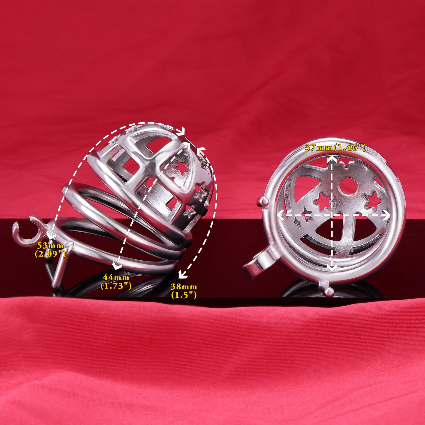 37mm Diameter Large Male Chastity Cage, F3066 - FRRK