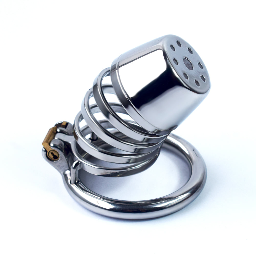 Male Lid Shower Belt Full Close Chastity Cage, F3084 - FRRK