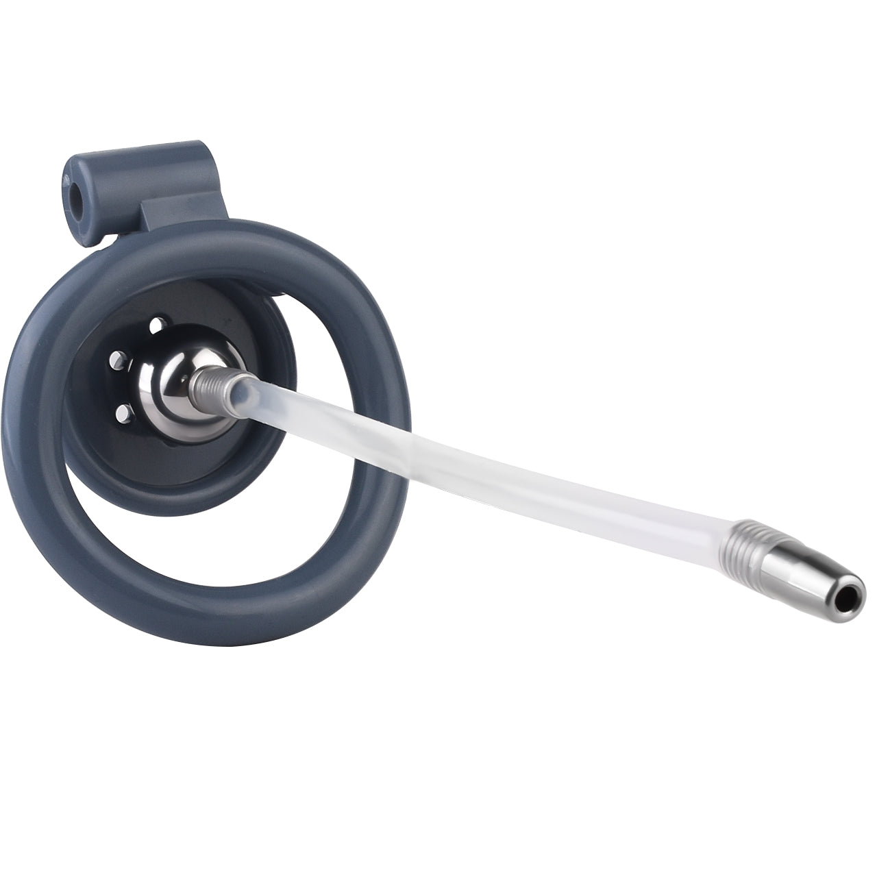 3D Printed Flat Chastity Cage with Inverted Steel Ball Catheter
