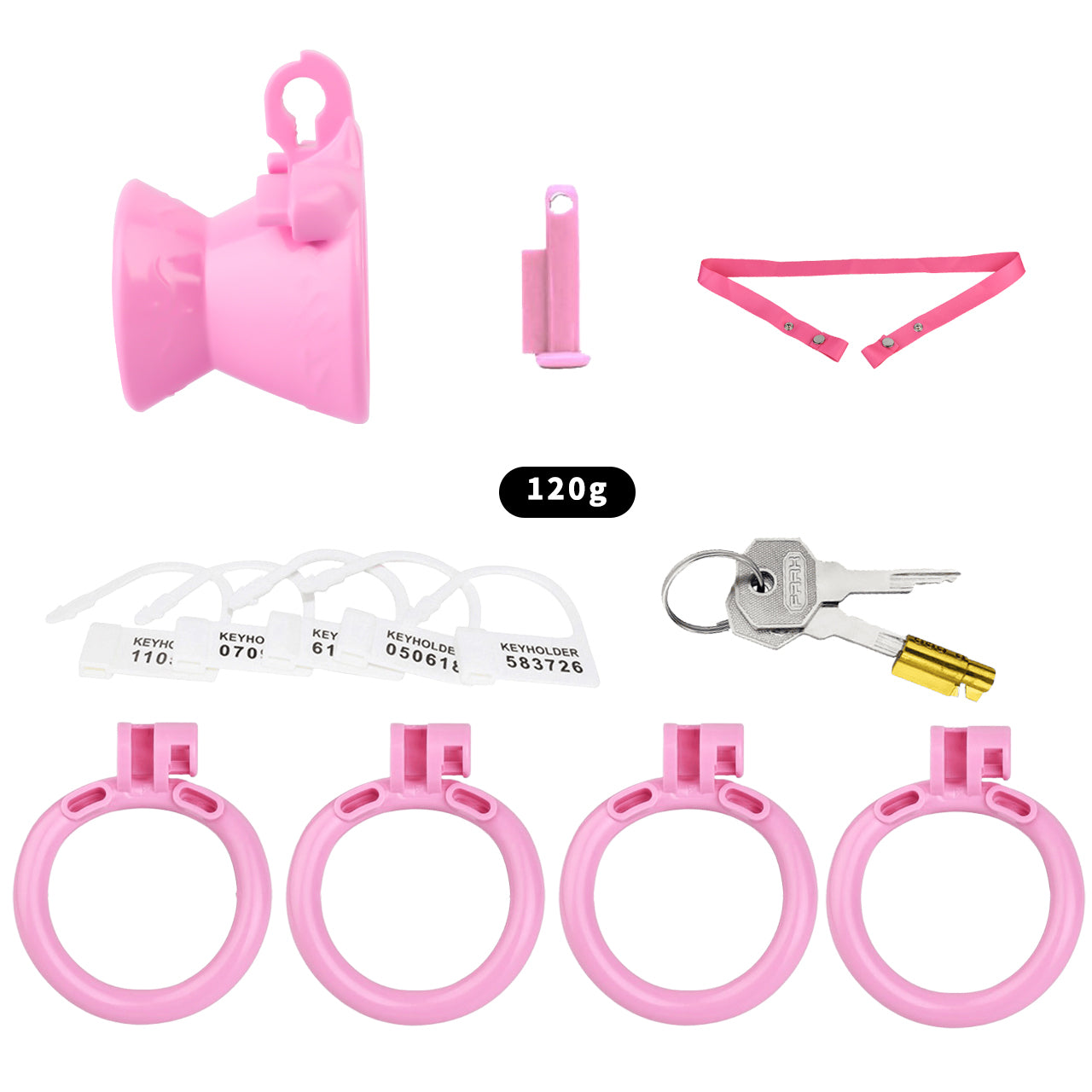 3D Printed Opening Hourglass-Shaped Chastity Cage