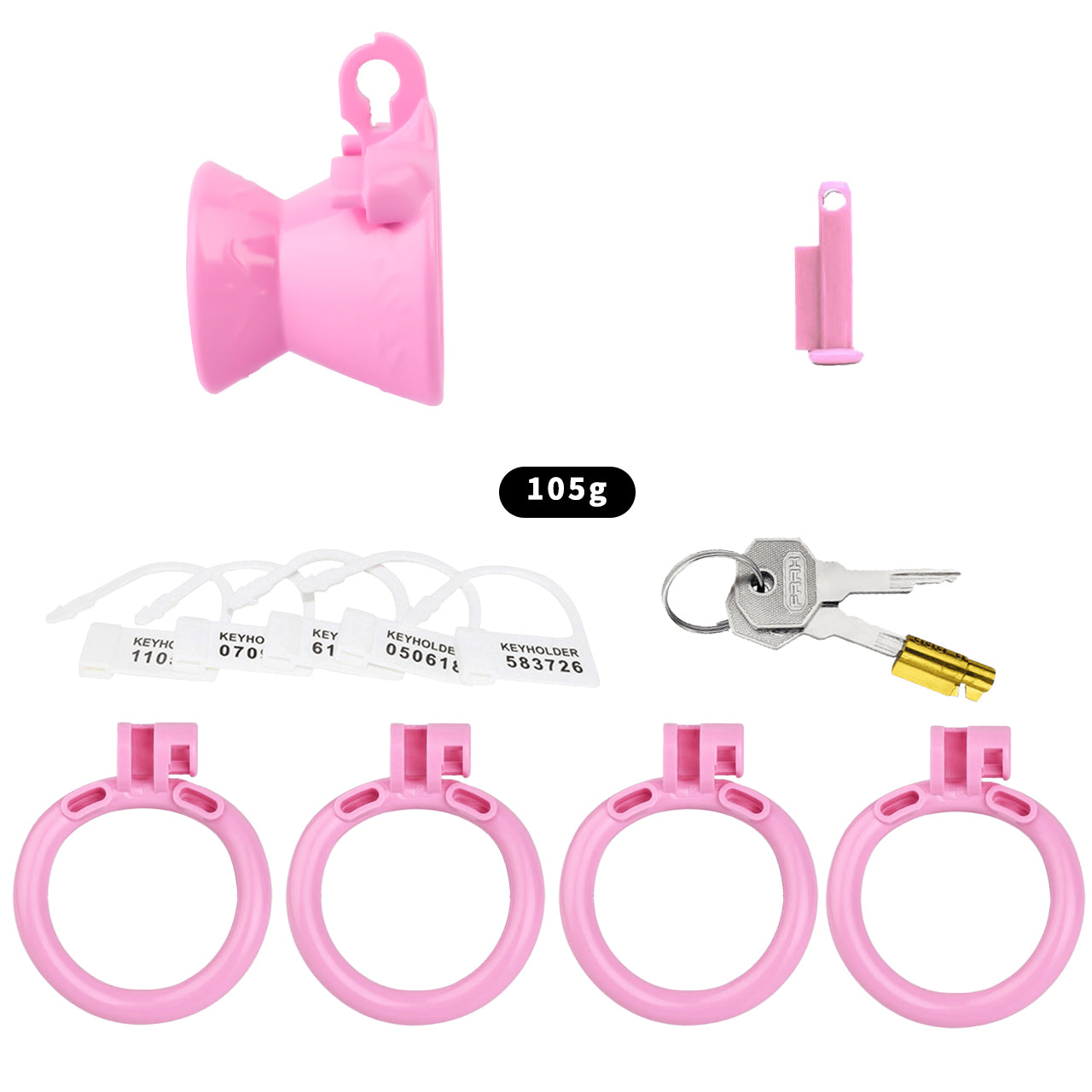 3D Printed Opening Hourglass-Shaped Chastity Cage