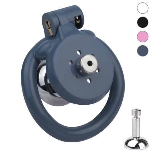 3D Printed Flat Chastity Cage with Deep Inverted Penis Cup