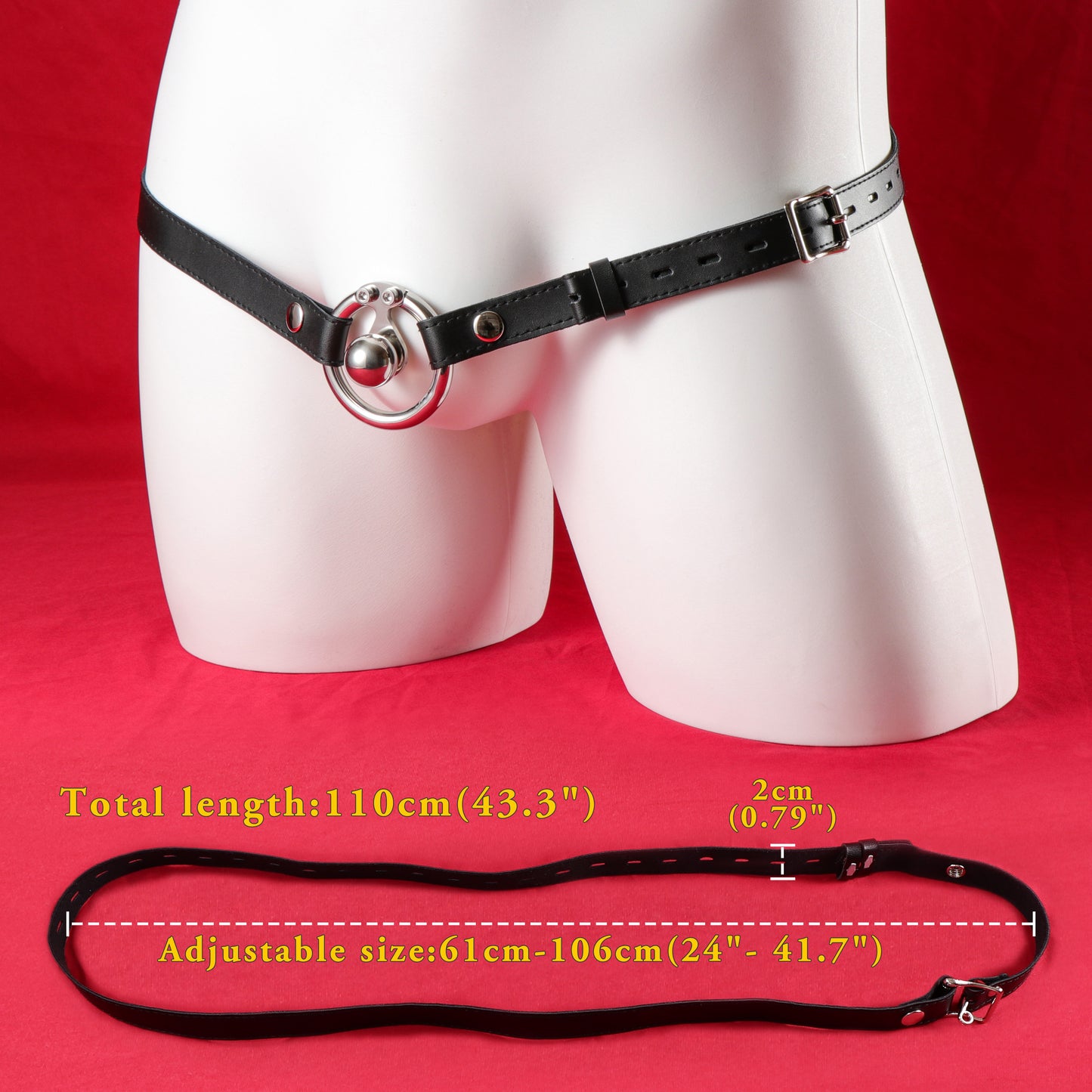 Negative Ball Inverted Steel Flat Chastity Cage, F3158 - FRRK