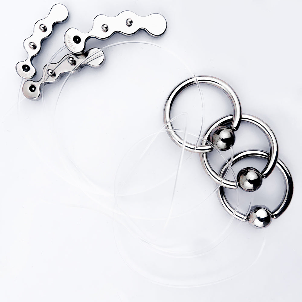 Wave-Shaped Prostate Massager with Nylon Cord and Pull Ring, F3182 - FRRK