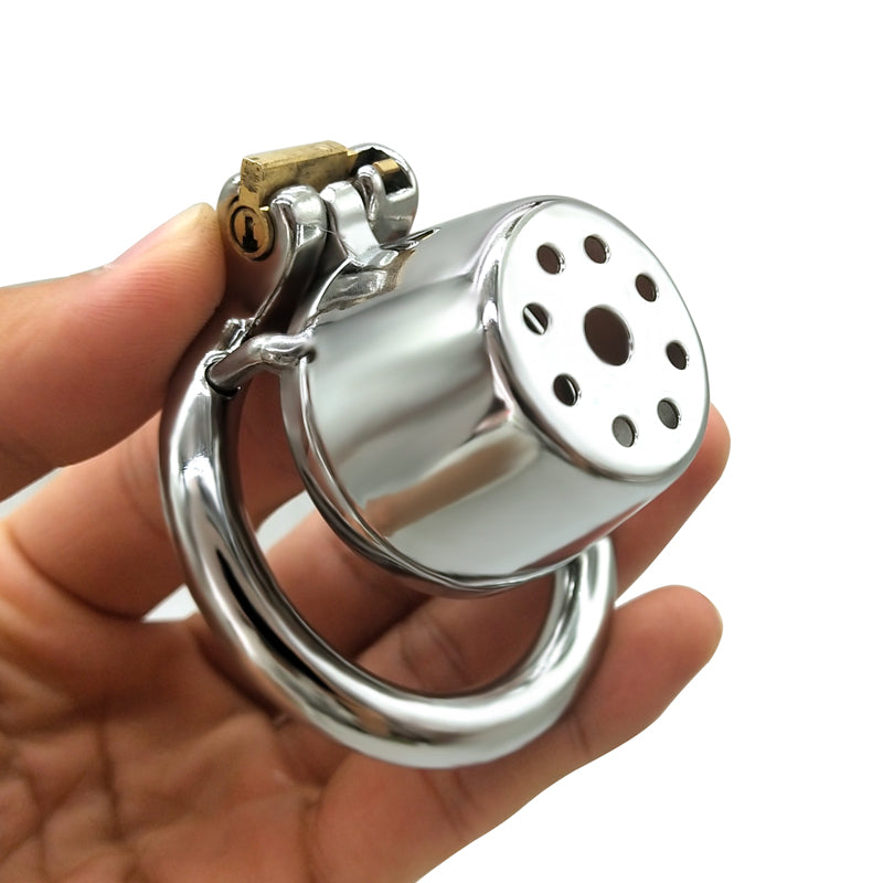Male Lid Shower Belt Full Close Chastity Cage, F3080 - FRRK