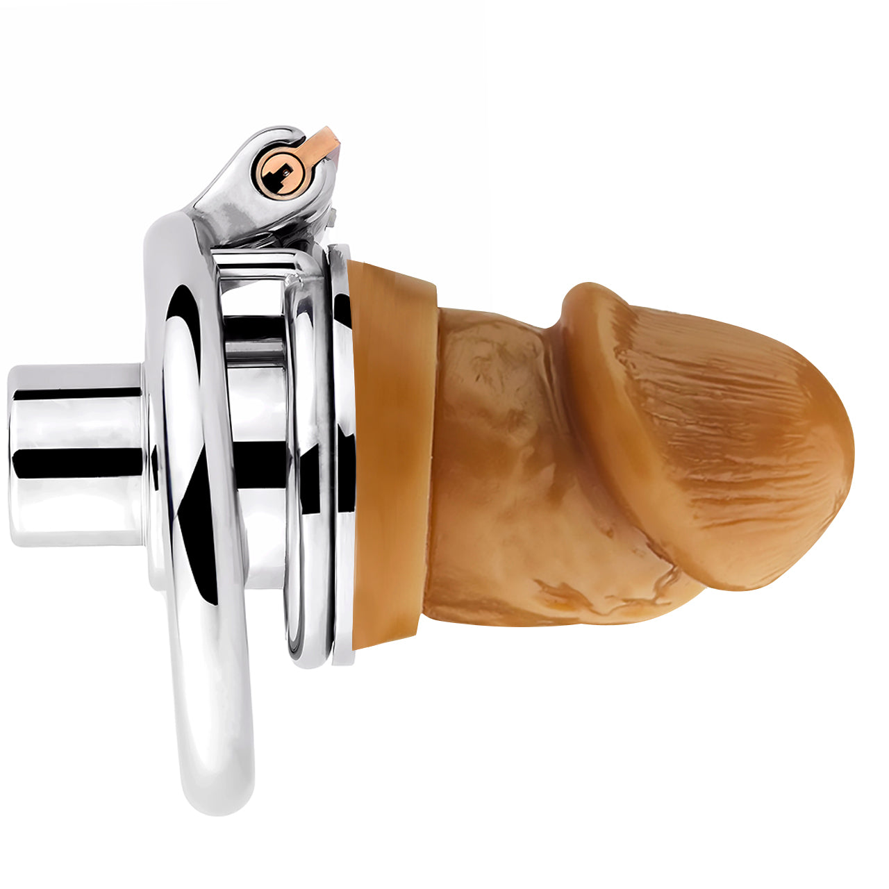 Inverted Double Cylinder Chastity Cage With Dildo & Catheter, F3408 - FRRK