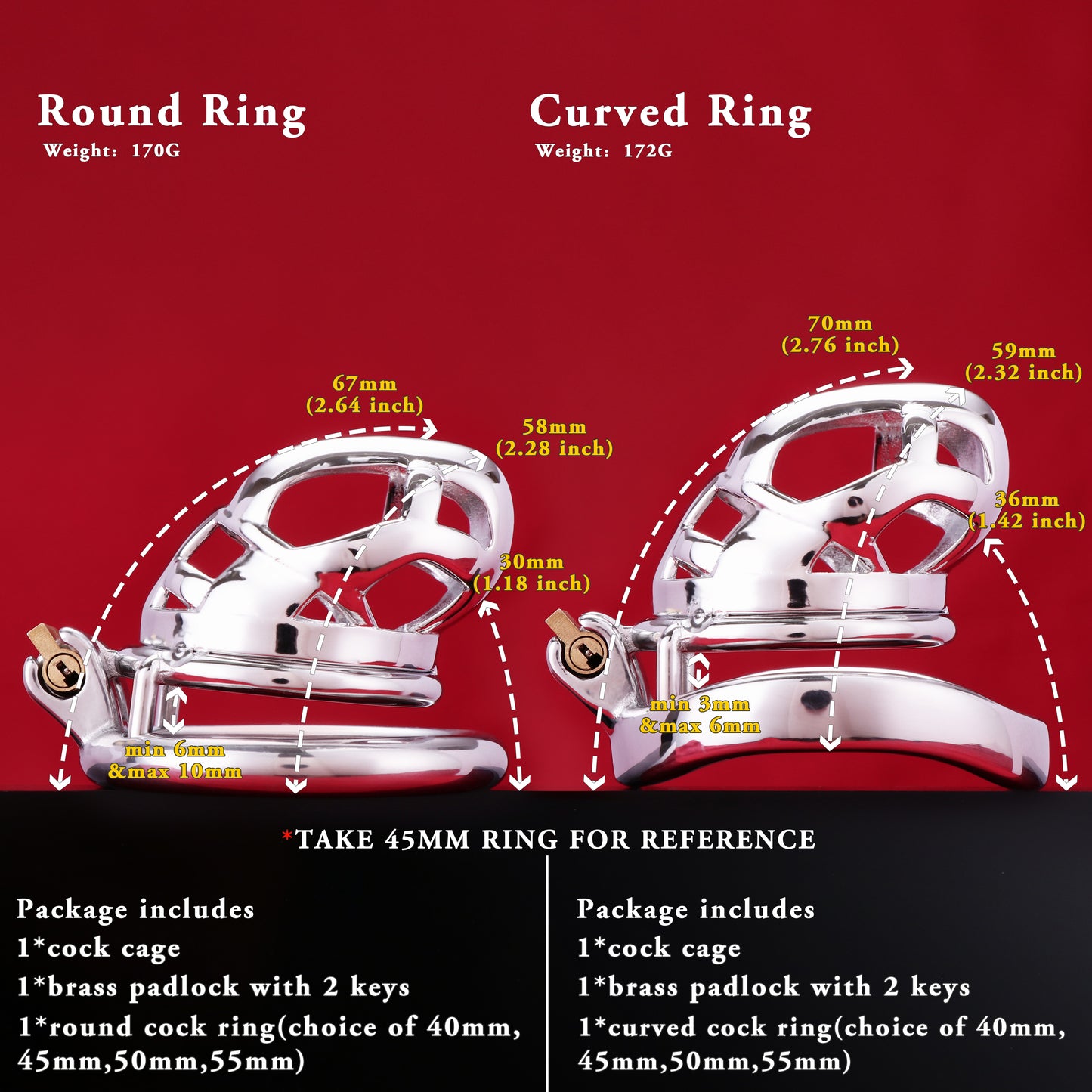 Nano Cobra Chastity Cage, F3145 - FRRK