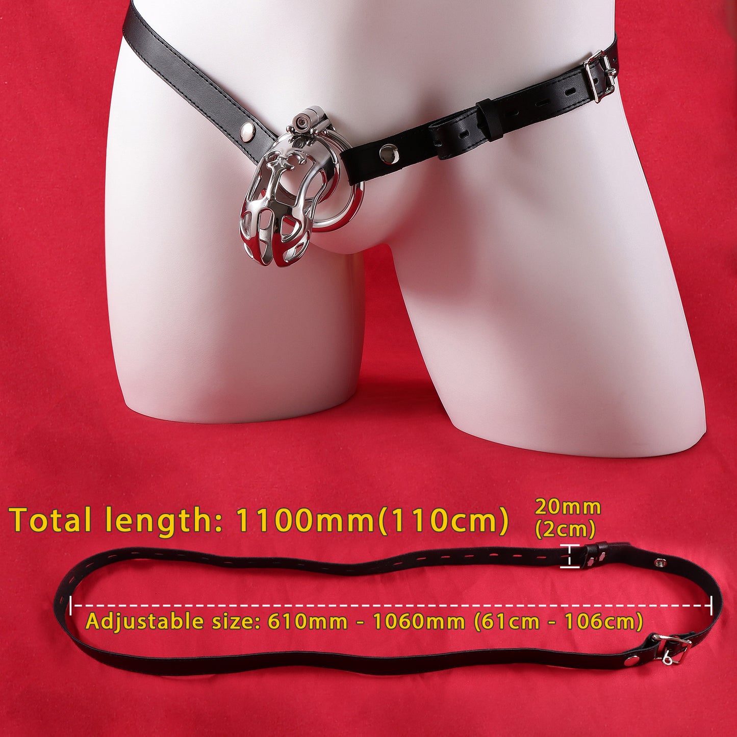 Maxi Cobra Chastity Cage Allen Wrench Lock, F3093 - FRRK