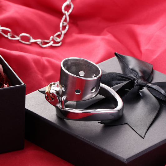 Split-Front Opening Male Chastity Cage, F3098 - FRRK