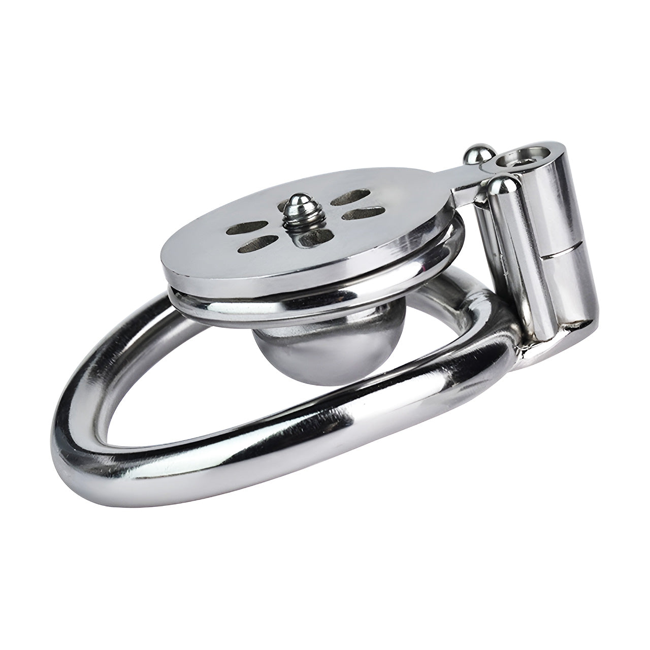 Flat Chastity Cage with Solid Metal Negative Ball, F3190 - FRRK