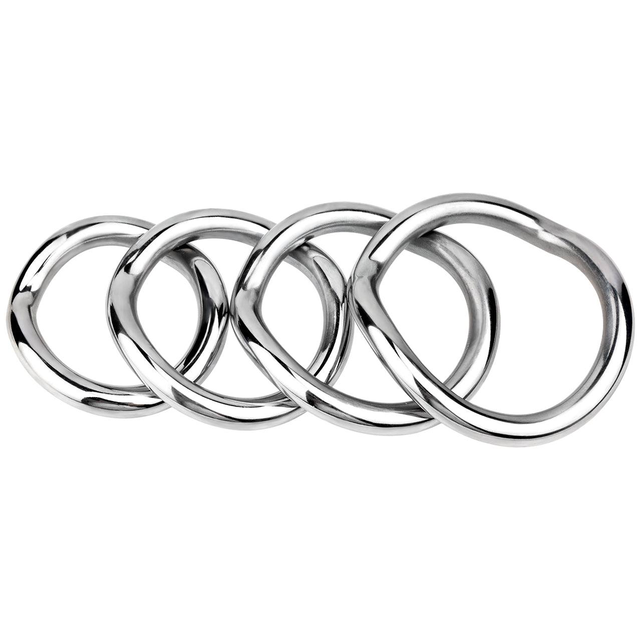 Stainless Steel Curved Cock Ring, F3227 - FRRK