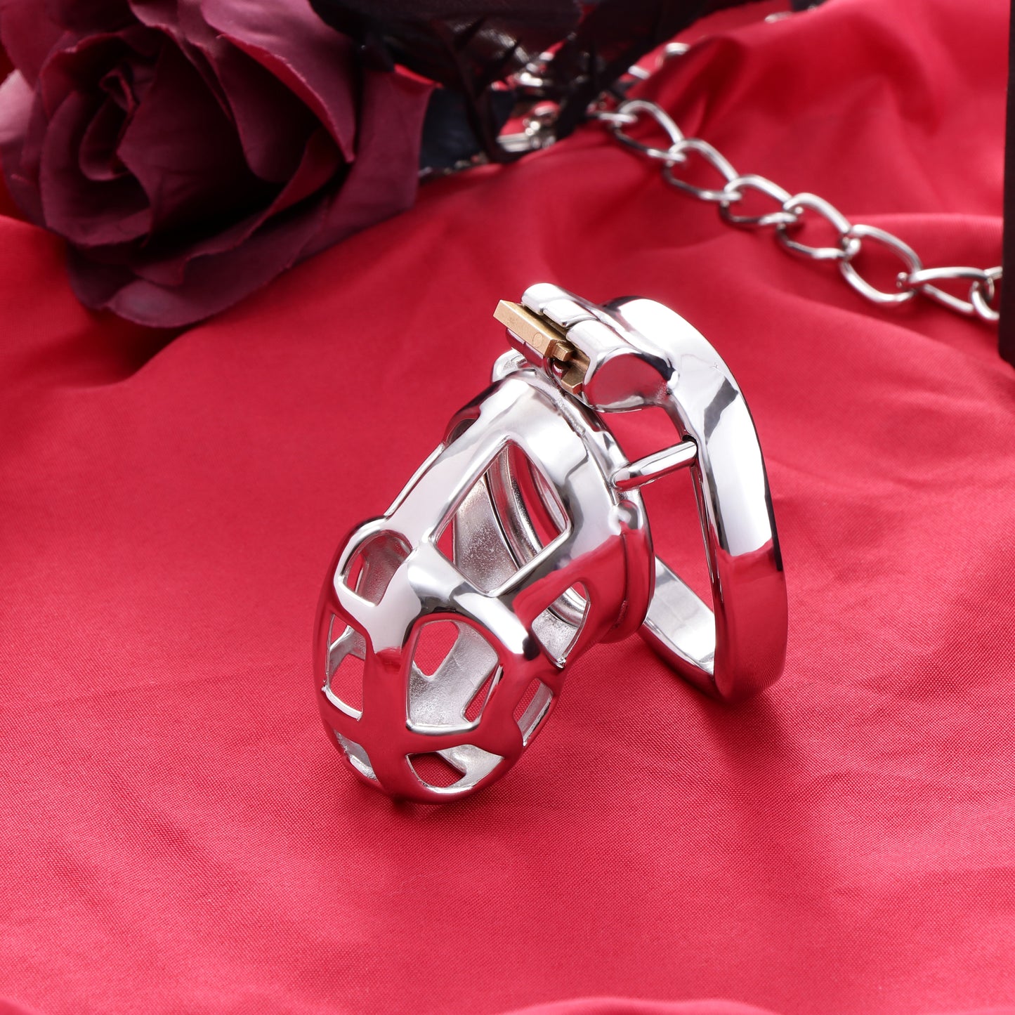 Stainless Steel Metal Small Mamba Male Chastity Cage, F3153 - FRRK