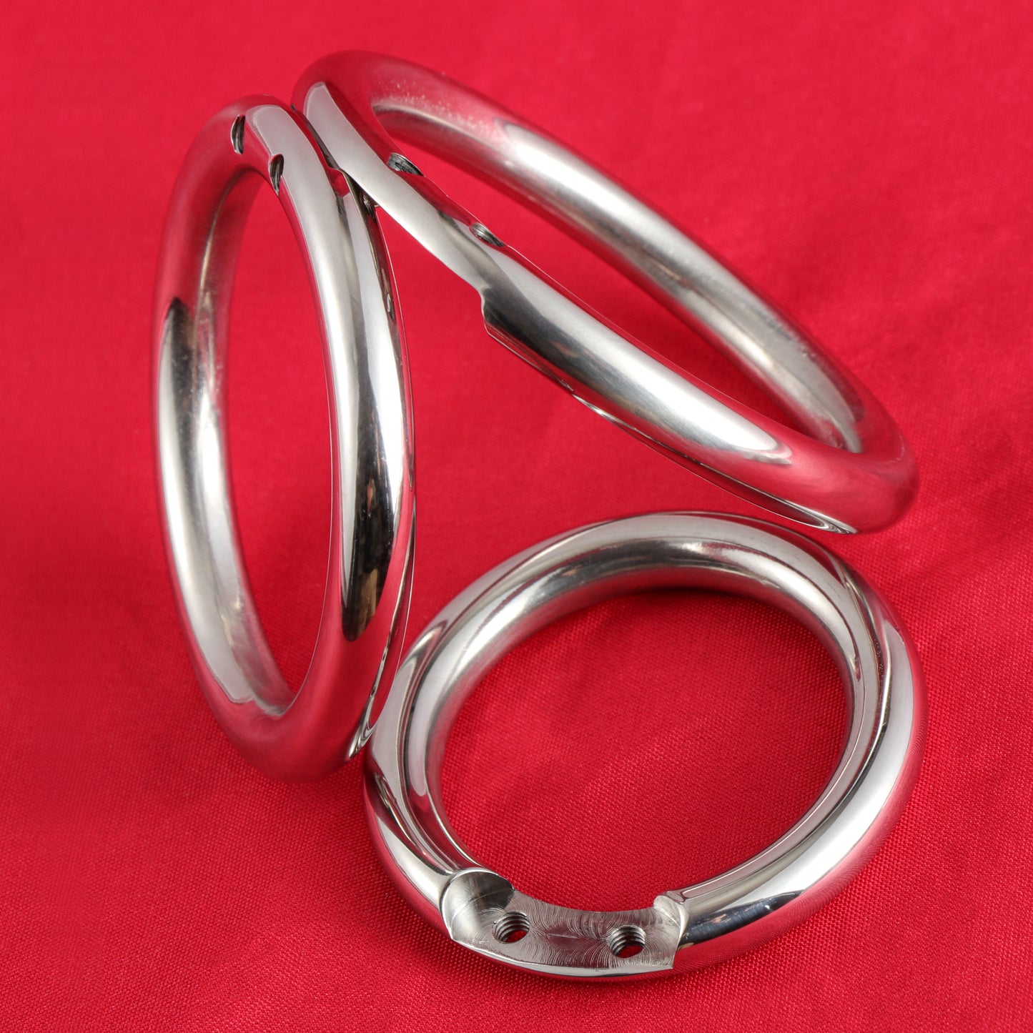 Base Rings for FRRK Chastity Cage That Fit Double Screw Lock Only, K07 - FRRK
