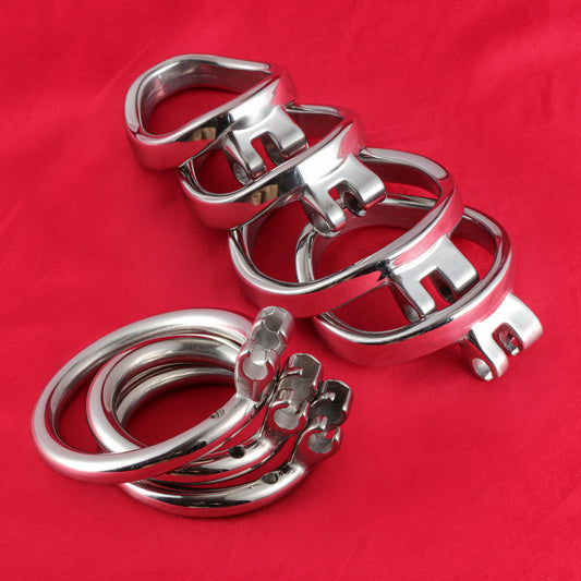 Base Rings for FRRK Metal Chastity Cage That Fit Internal Side Slide Lock System Only - FRRK