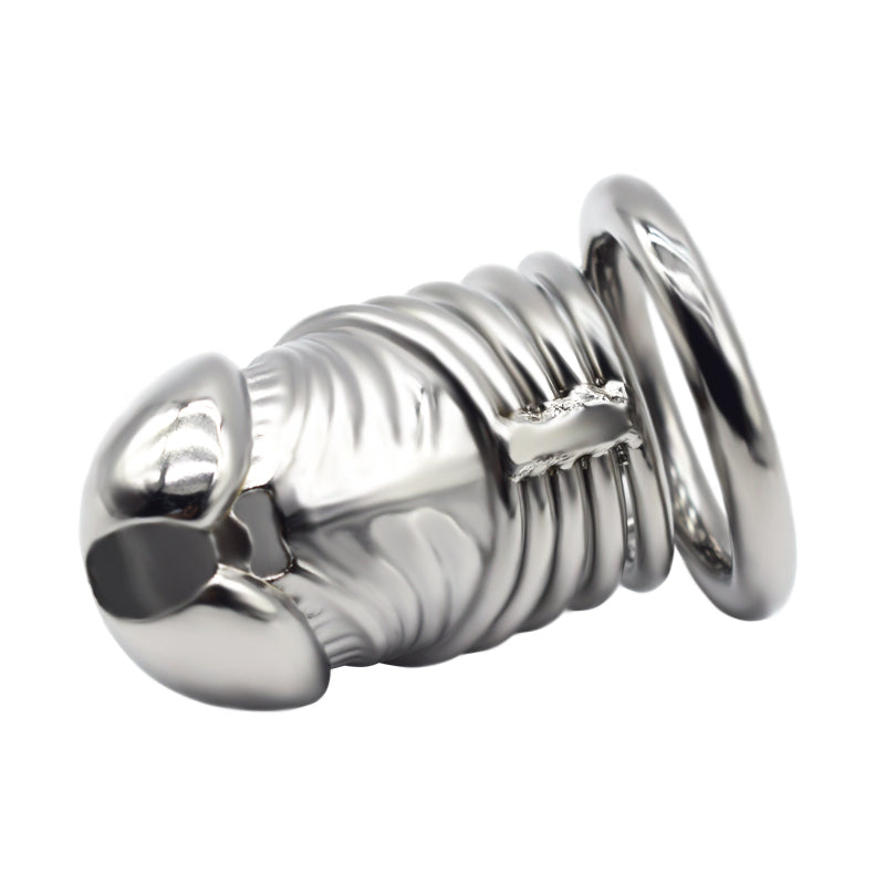 Male Solid Steel Chastity Cage, F3055 - FRRK