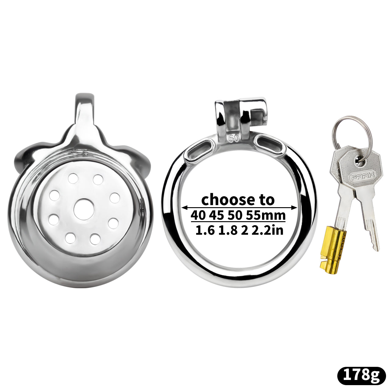 Flat Honeycomb Full Close Chastity Cage