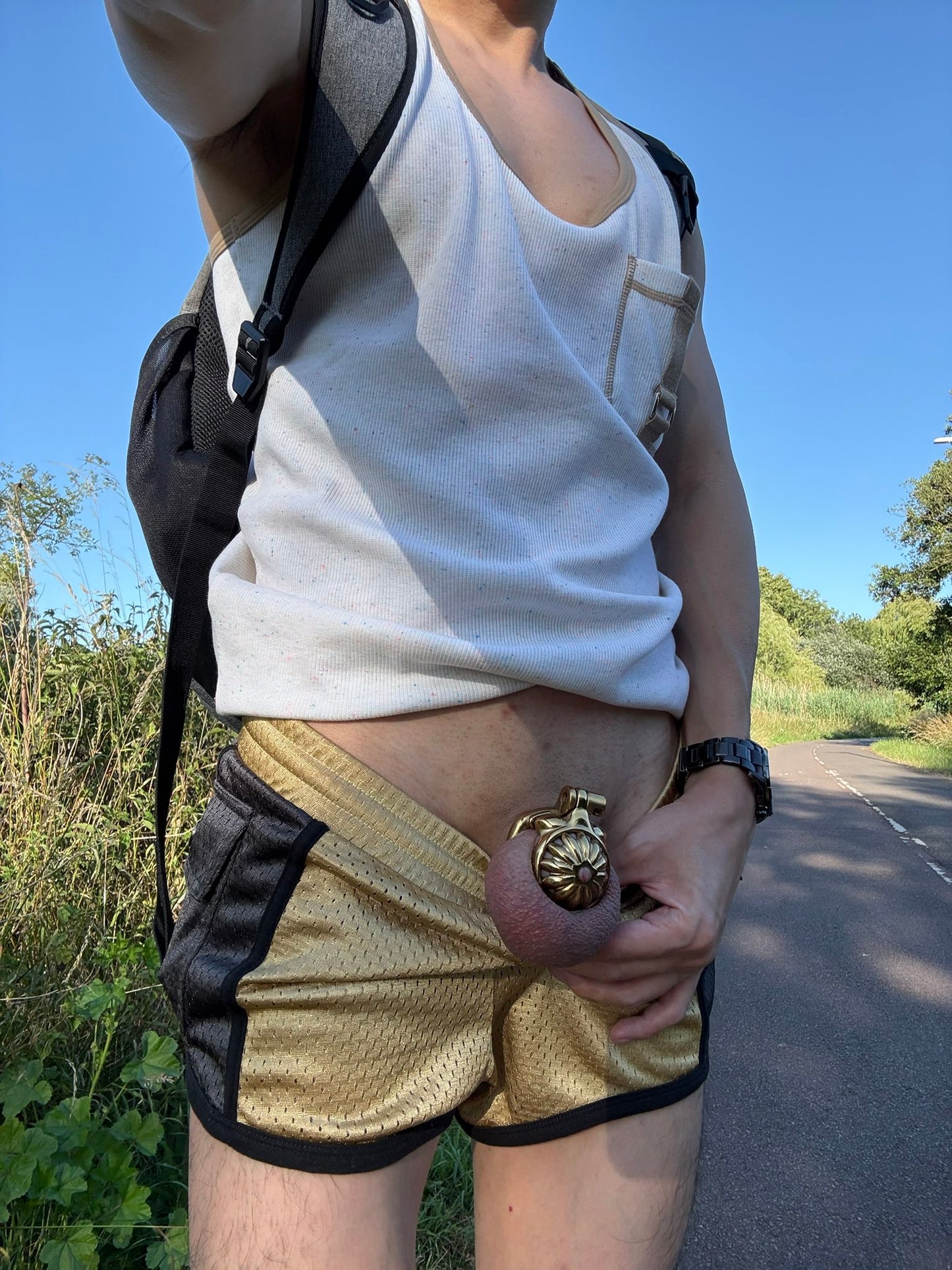 Flower Pattern Chastity Cage | F3244