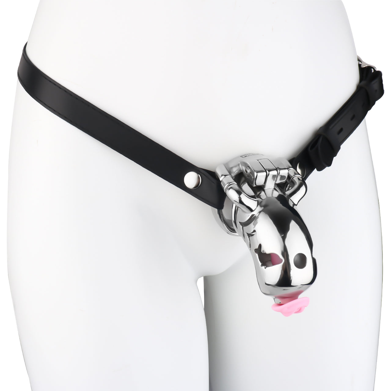 Heavy-Duty Chastity Cage with Silicone Catheter