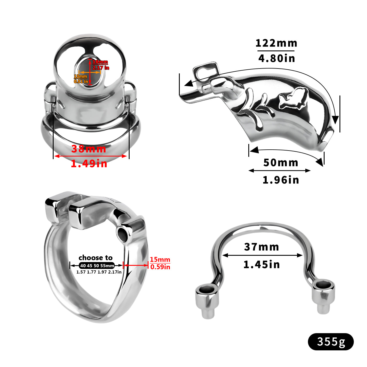 Heavy-Duty Chastity Cage | F263