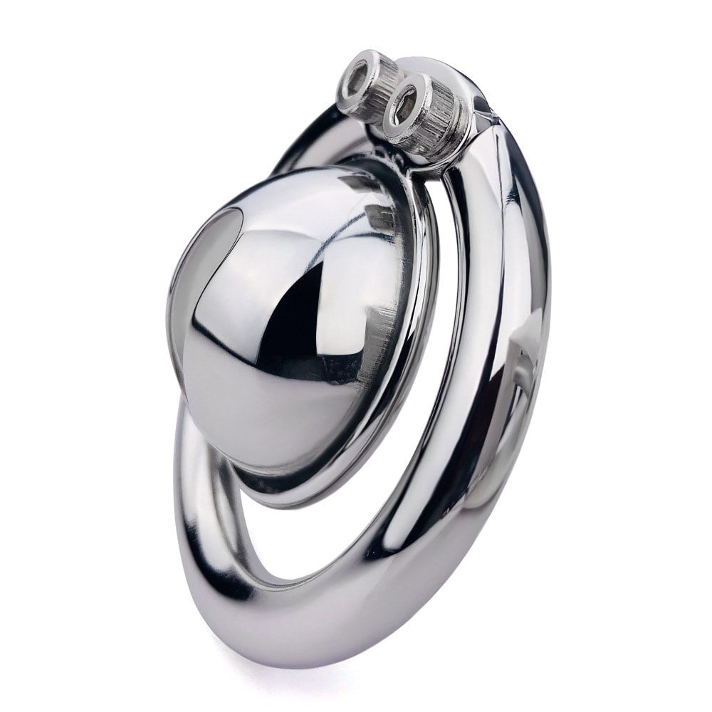 Hemisphere Male Chastity Cage with Urination Hole - Keyless Lock Versions | F3169