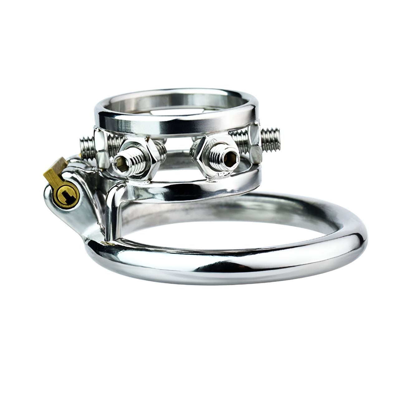 Double Penis Rings Welded Spikes Chastity Cage, F3131 - FRRK