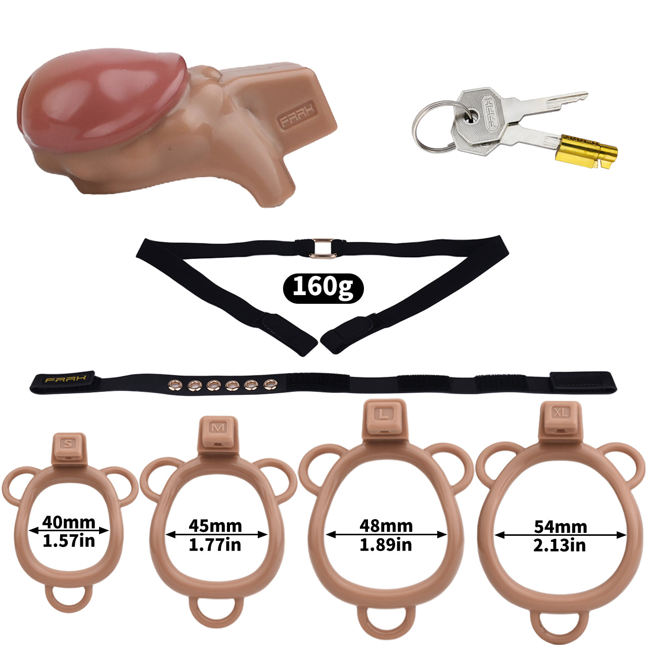 Realistic Penis Shape Male Chastity Cage | F203