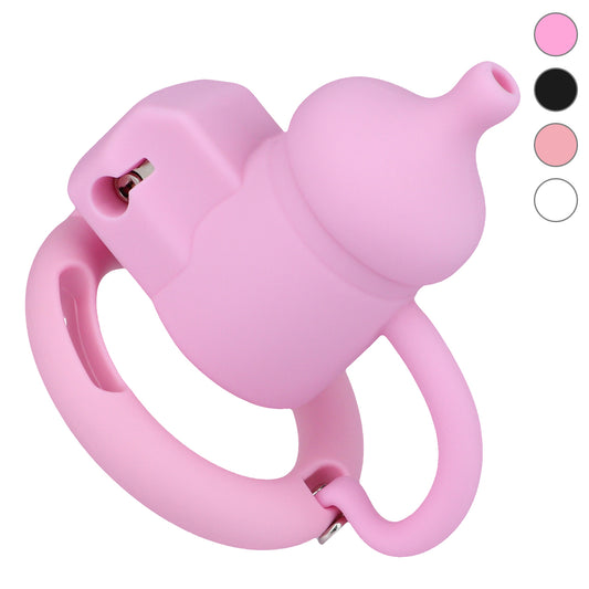 Silicone Baby Bottle Starter Chastity Cage