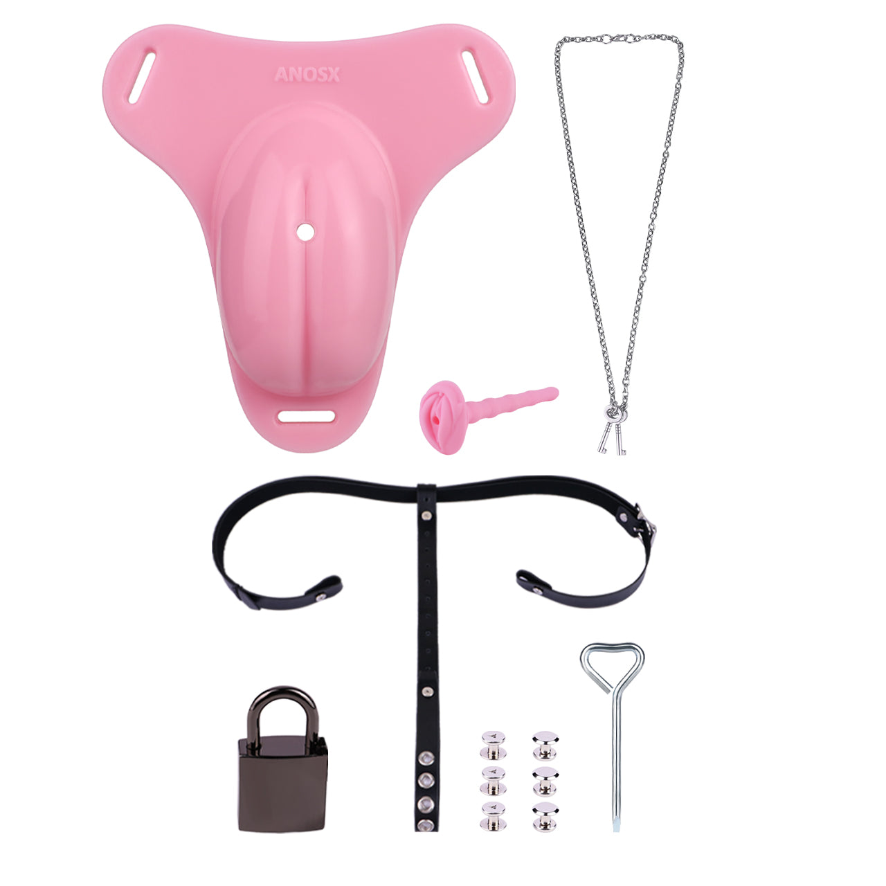 Sissy Feminization Pussy Panties with Pussy Silicone Catheter - Standard Size | AS665S