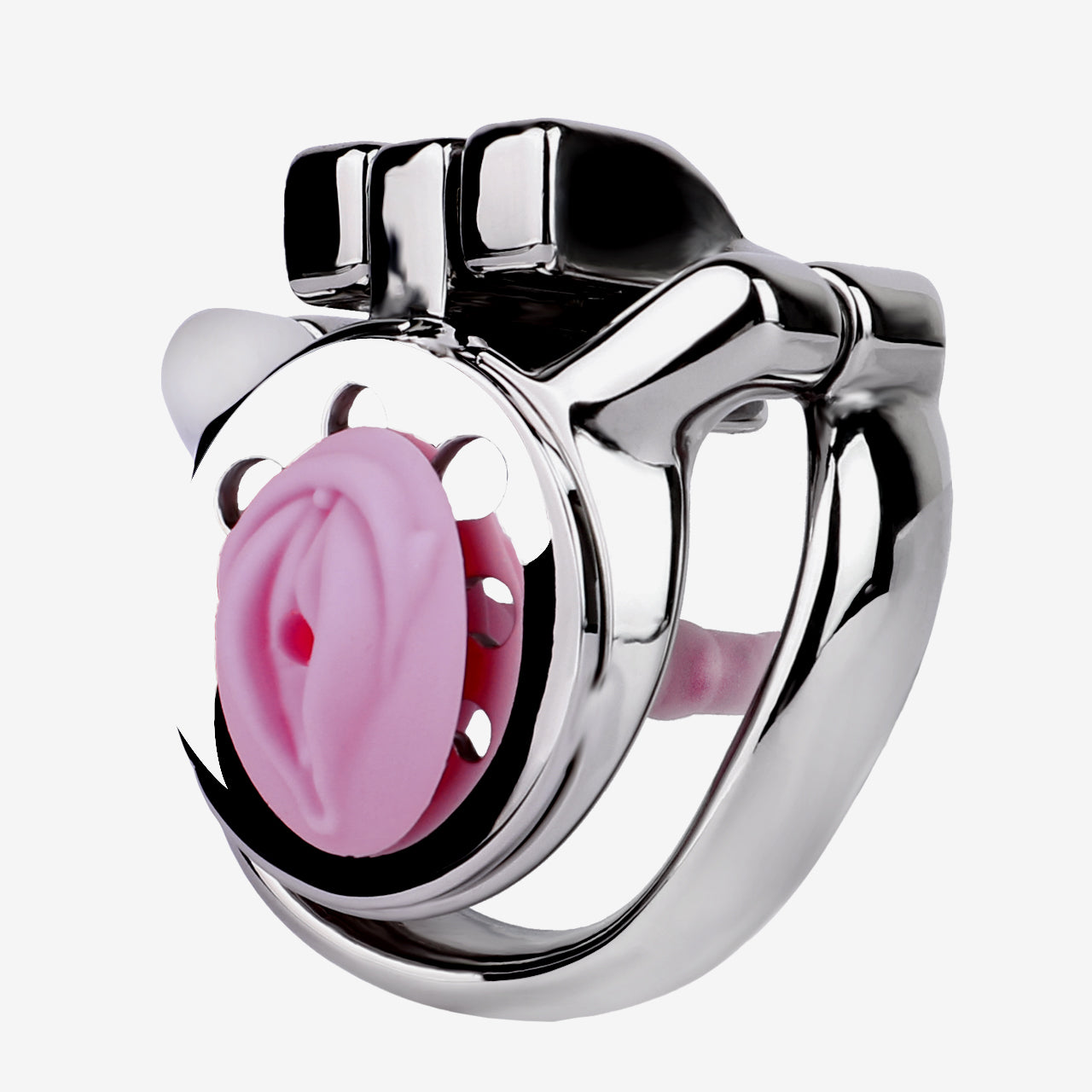 Thickened Flat Heavy Chastity Cage with Silicone Catheter