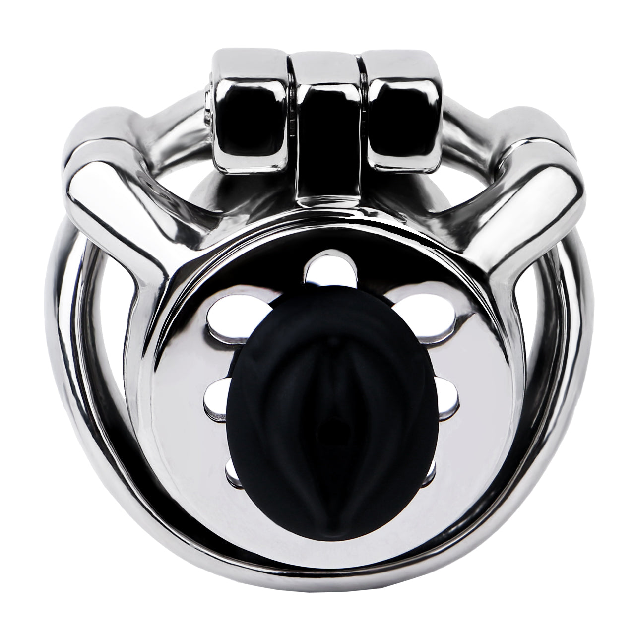 Thickened Flat Heavy Chastity Cage with Silicone Catheter