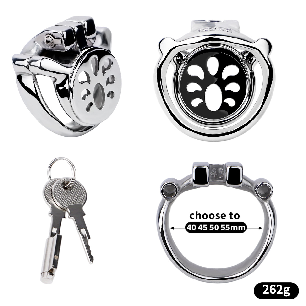 Thickened Flat Heavy Chastity Cage | F265