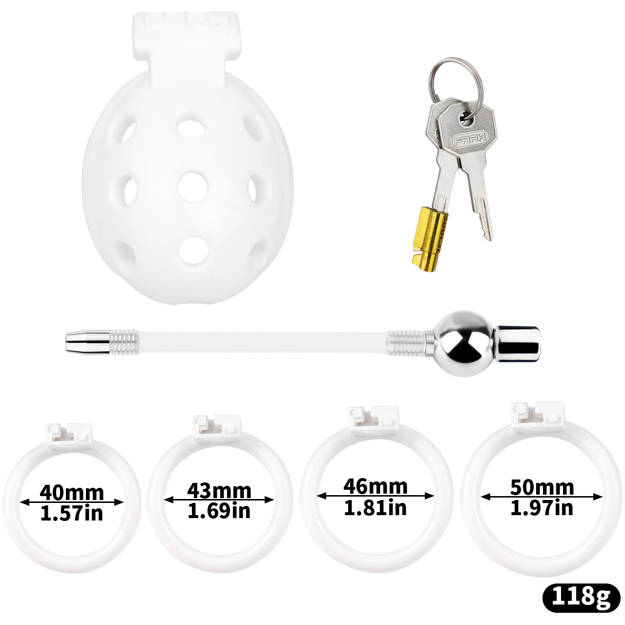 Vented Chastity Cage For Growers