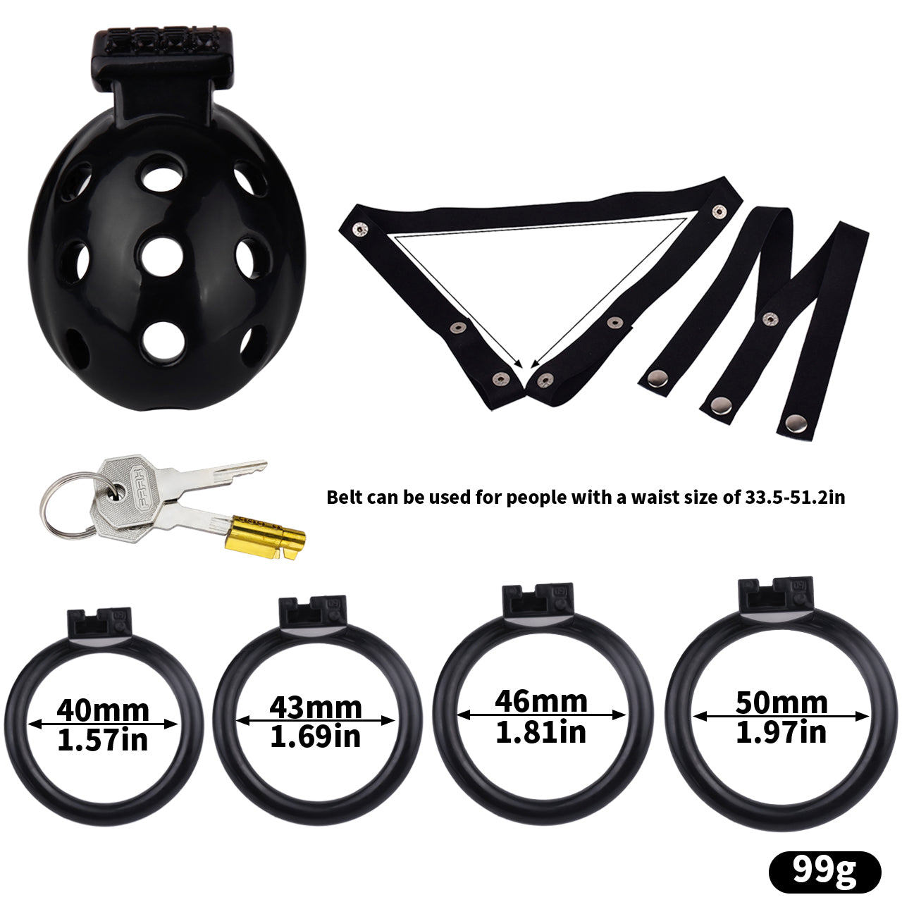 Vented Chastity Cage For Growers