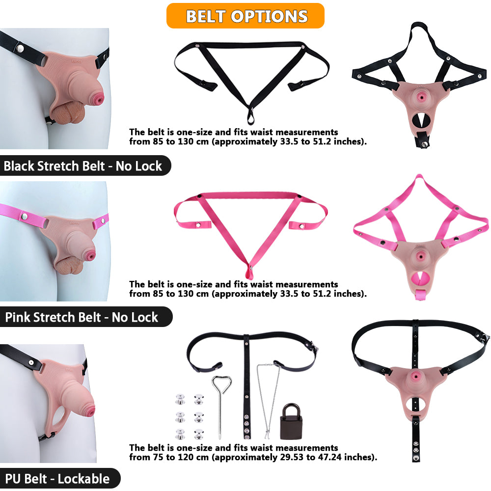 Wearable Penis Male Chastity Pants - Nano Size