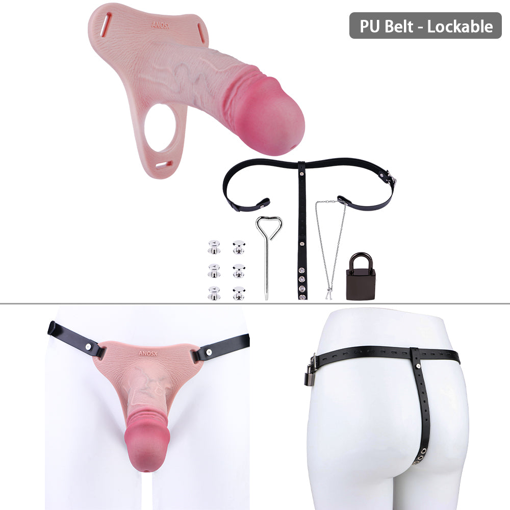 Wearable Penis Male Chastity Pants - Maxi Size | AS064