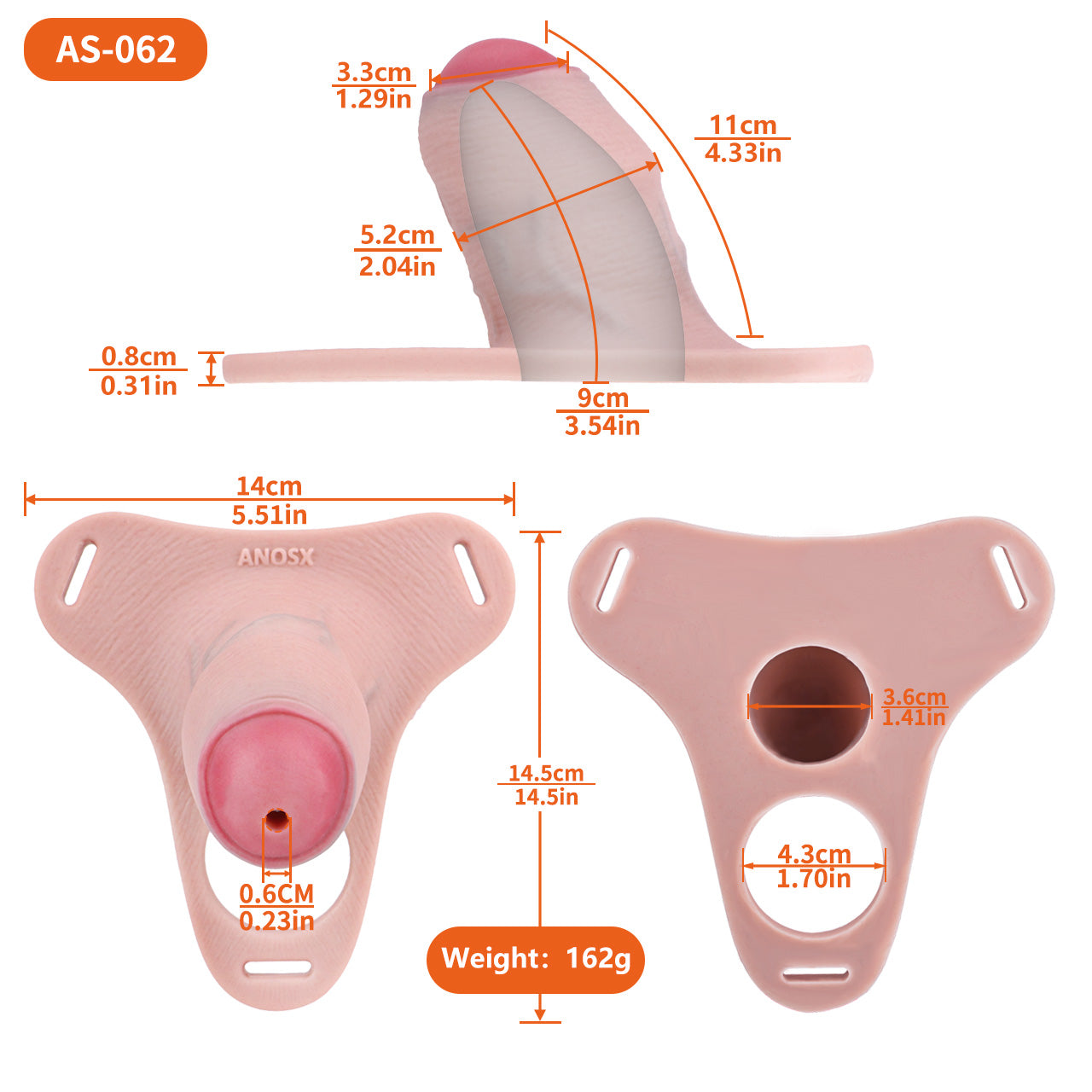 Wearable Penis Male Chastity Pants - Small Size