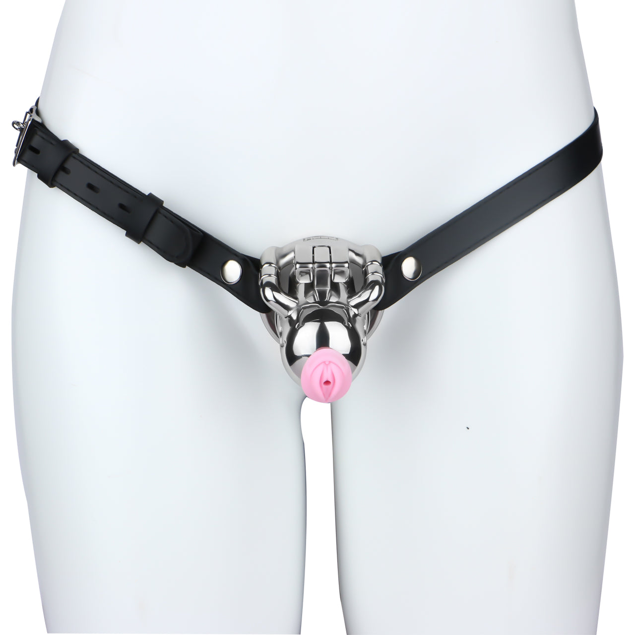Weighted Chastity Cage Training with Silicone Catheter