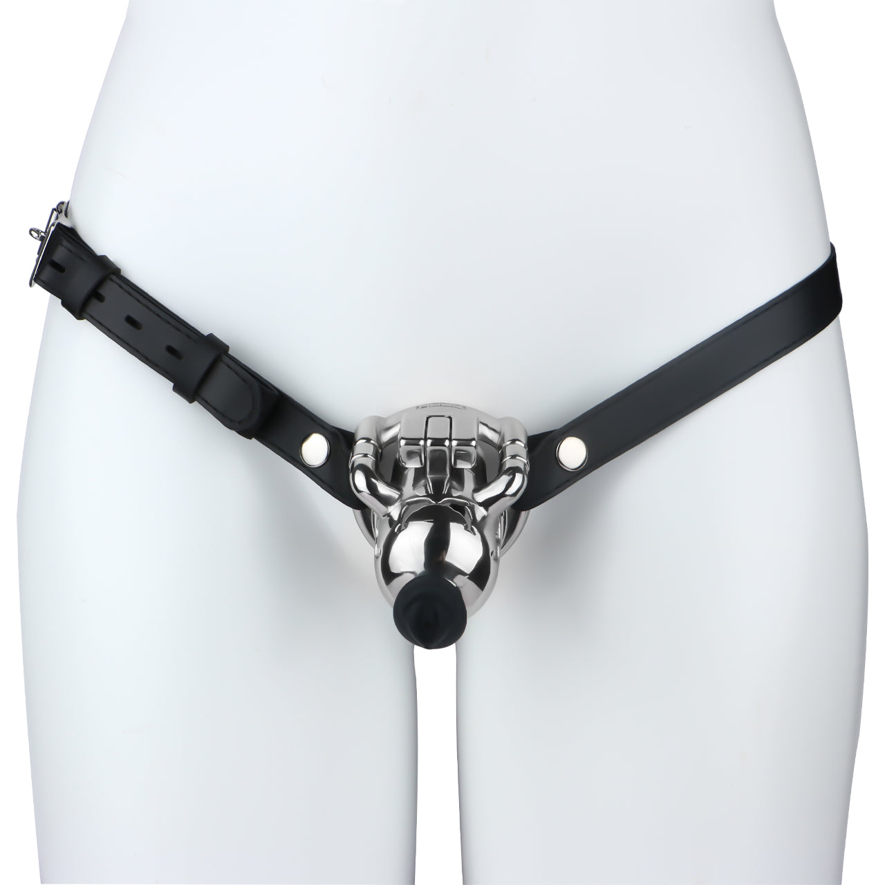 Weighted Chastity Cage Training with Silicone Catheter