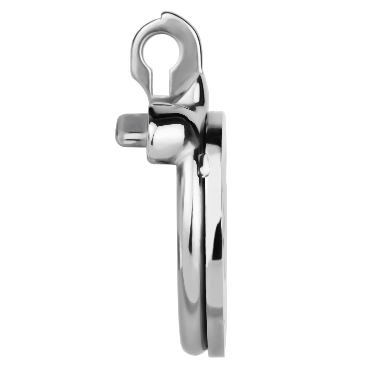 Whirlwind Pattern Flat Chastity Cage