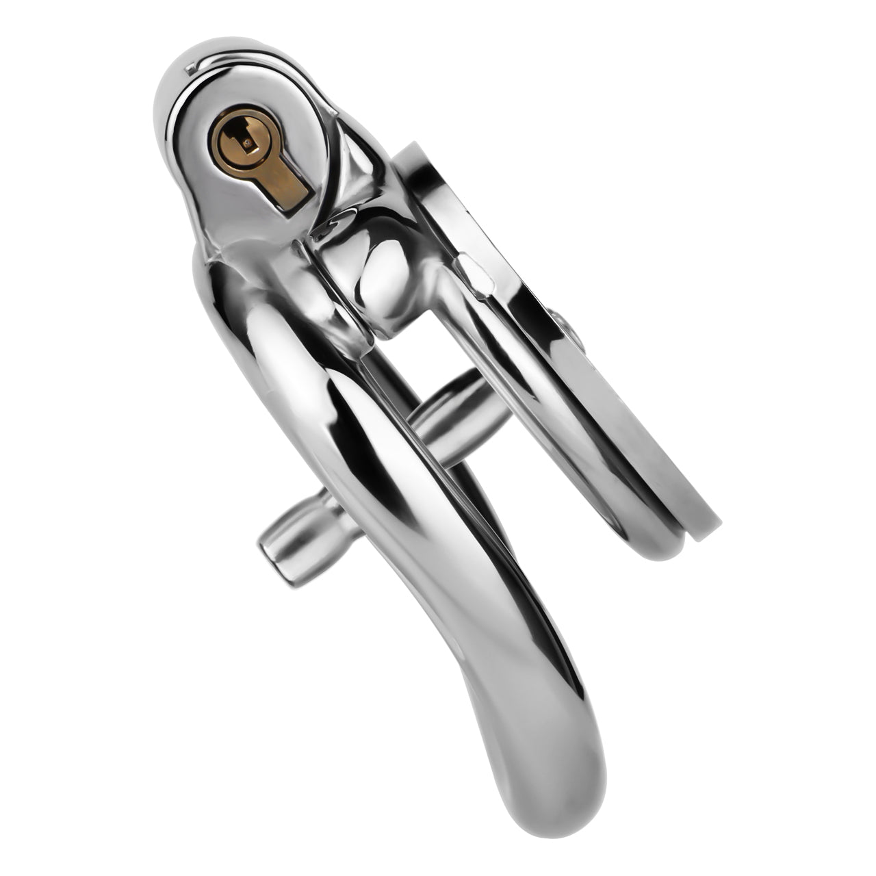 Whirlwind Pattern Flat Chastity Cage