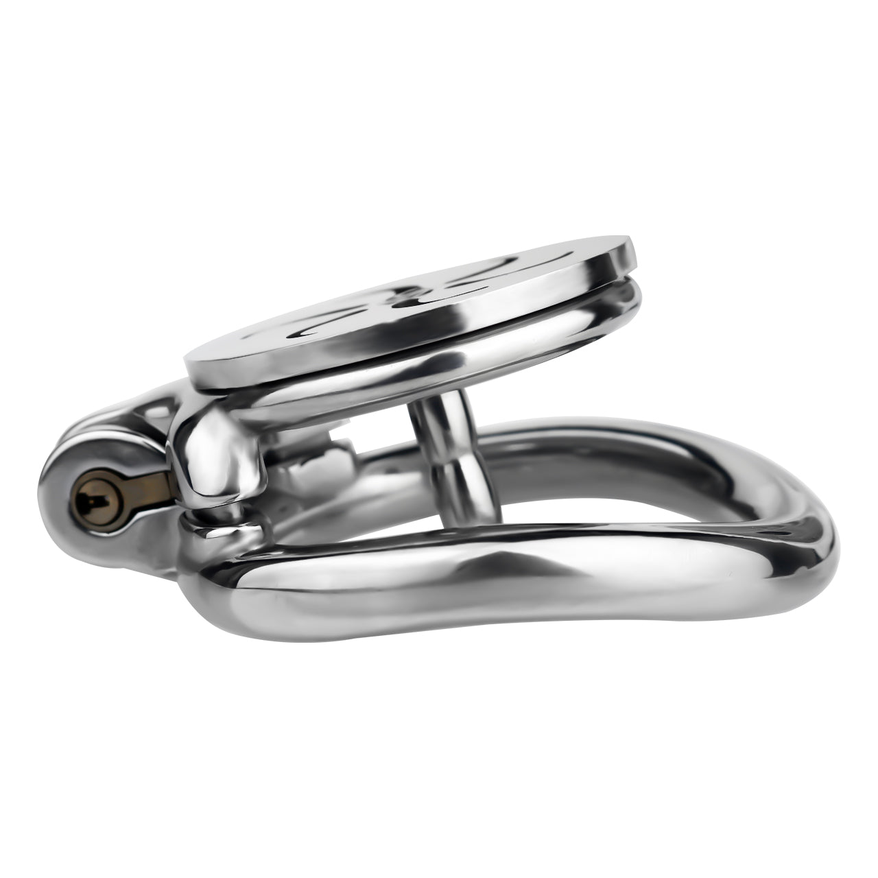 Whirlwind Pattern Flat Chastity Cage