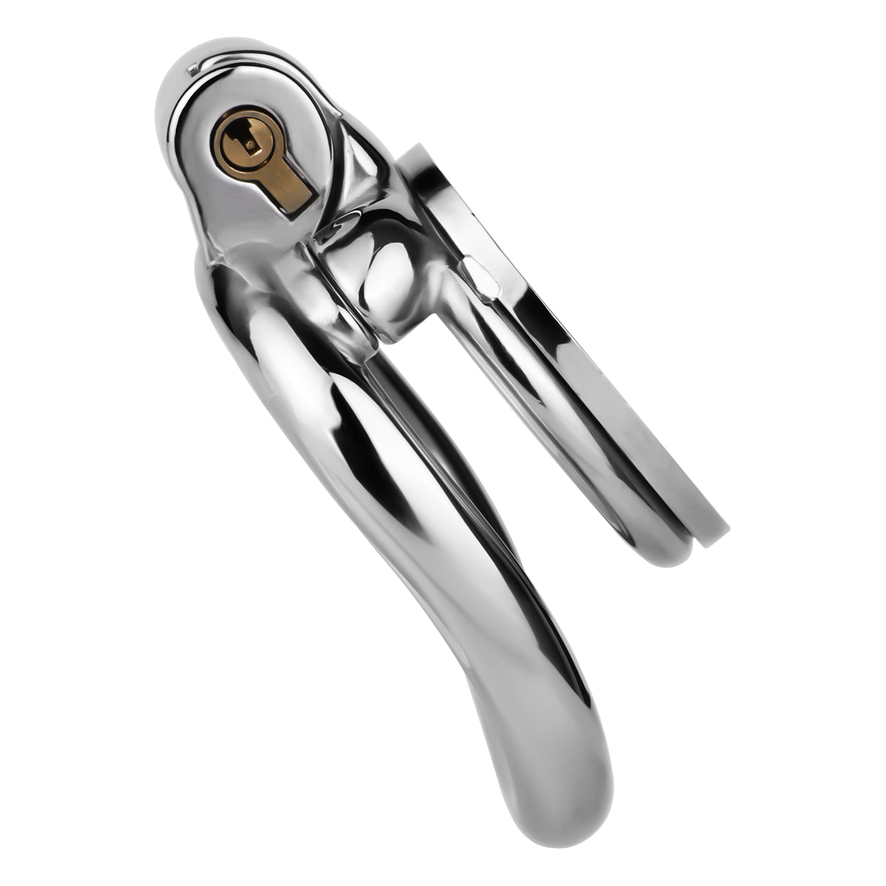 Whirlwind Pattern Flat Chastity Cage