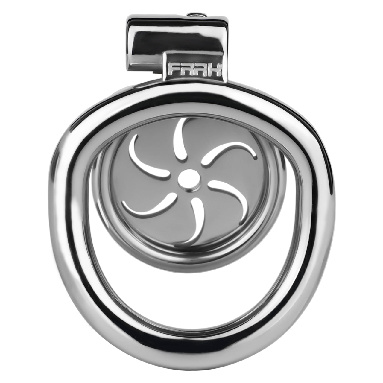 Whirlwind Pattern Flat Chastity Cage