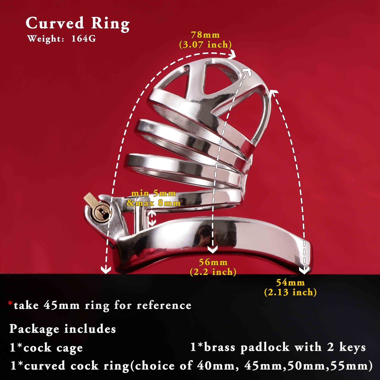 Male Chastity Cage, F3006 - FRRK